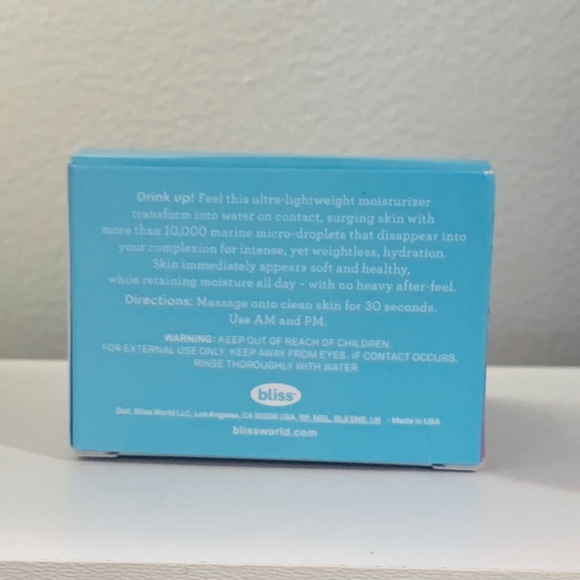 NIB Bliss drench in quench hydrator moisturizer - Picture 4 of 6